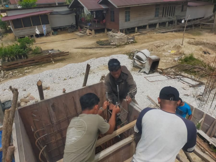 Pembangunan Jembatan Garuda Terus Berlanjut, Perakitan Tulangan Kolom Pondasi Dipercepat