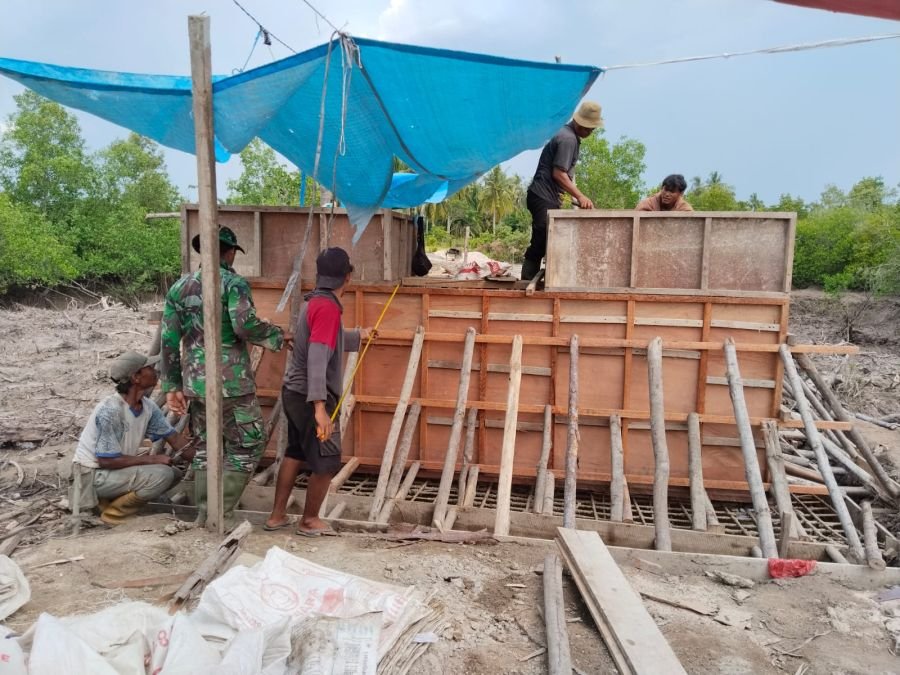 Pembangunan Jembatan Gantung Garuda Terus Berjalan