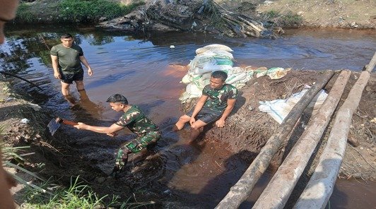 Pembangunan Jembatan Garuda Terus Berjalan, Tanggul Air terus Dikerjakan