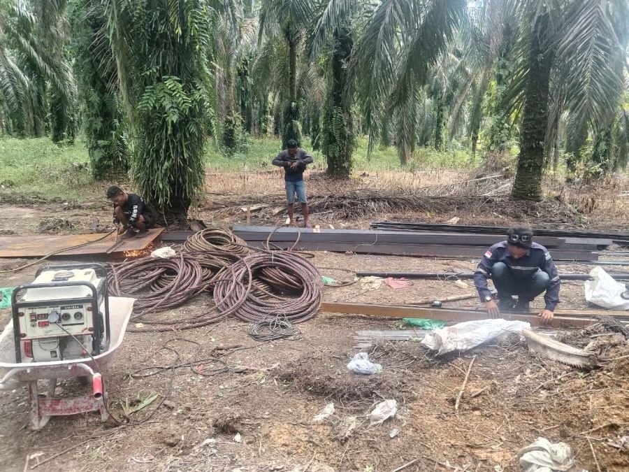 Pembangunan Jembatan Perintis Garuda Tahap III Masuki Proses Pemotongan Besi