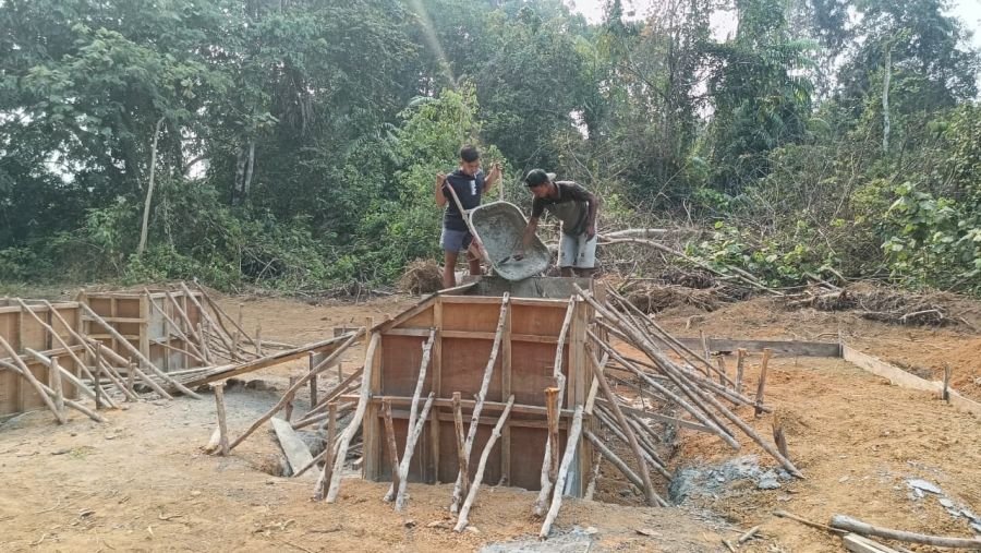Pembangunan Jembatan Talang Perigi Dikebut, Abutmen dan Pylon Dicor Bersamaan
