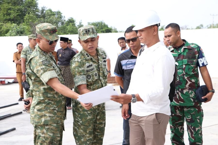 Pembangunan KDKMP di Karimun Berjalan Kondusif, Tim Itjen TNI Dorong Solusi Kendala Teknis
