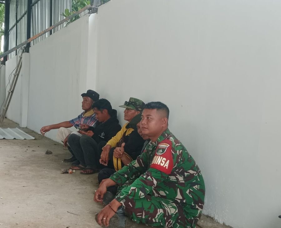 Pembangunan KDKMP Teluk Jira Dikebut, Babinsa Aktif Kawal Progres