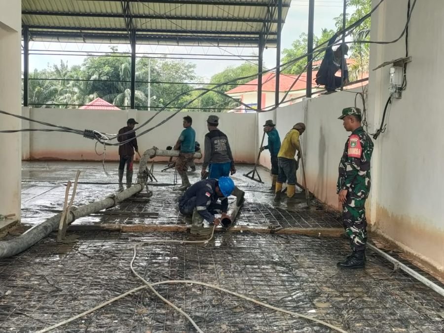 Pembangunan Koperasi Merah Putih di Tanjung Rhu Terus Dikebut, Babinsa Aktif Kawal Progres
