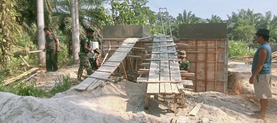 Pembongkaran Papan Mal Pondasi, Pengerjaan Jembatan Perintis Garuda Semakin Maju