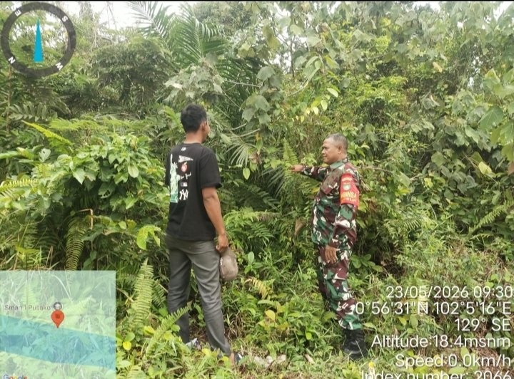 Penanggulangan Karhutla di Wilayah Koramil 02/Sungai Apit, Sabtu