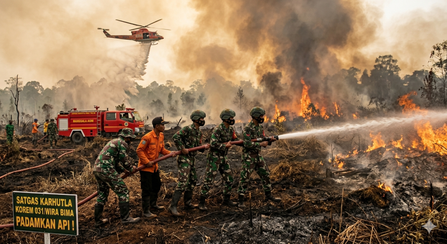 Satgas Karhutla Perkuat Pencegahan Kebakaran Gambut di Wilayah Riau
