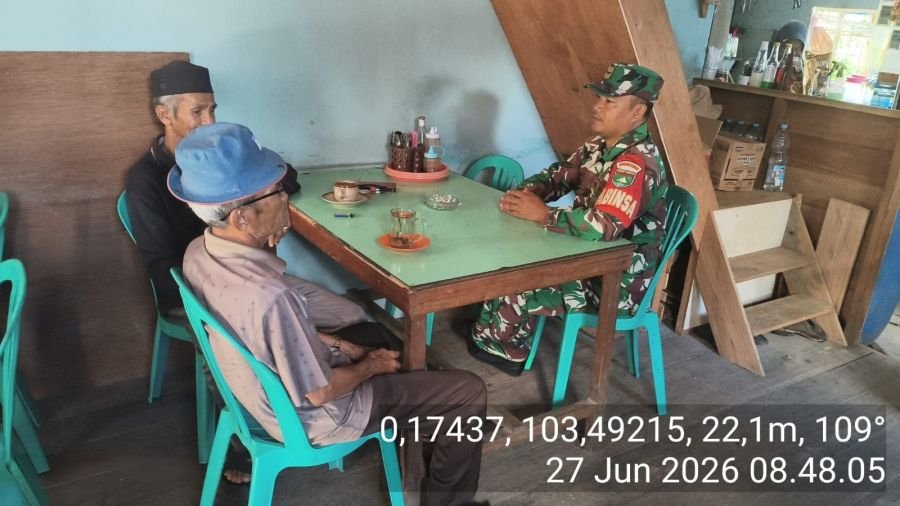 Pendampingan SDM  dan Komsos Jalan, Serda Chandra Bastian Rangkul Tokoh Masyarkat
