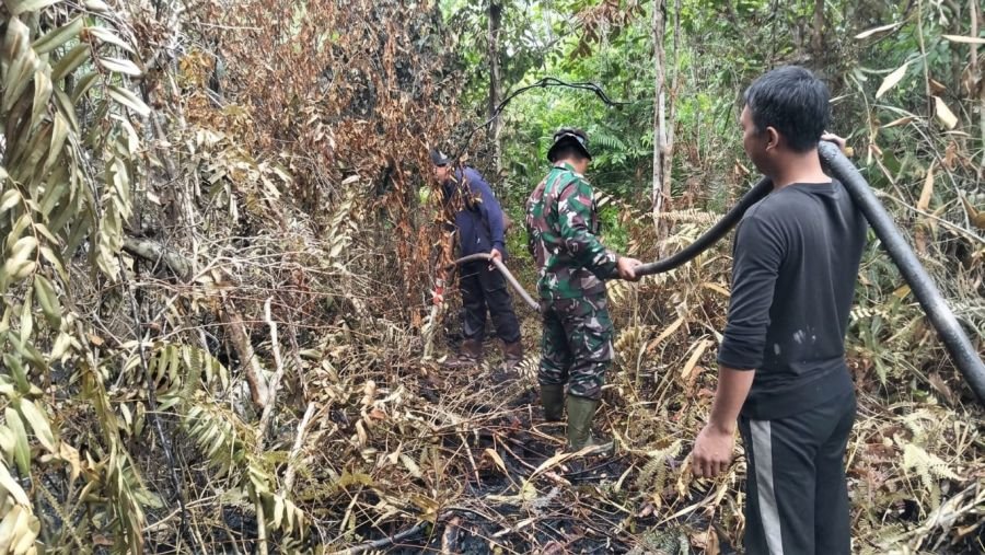 Pendinginan Titik asap Hari ke -12 di desa Gemala sari