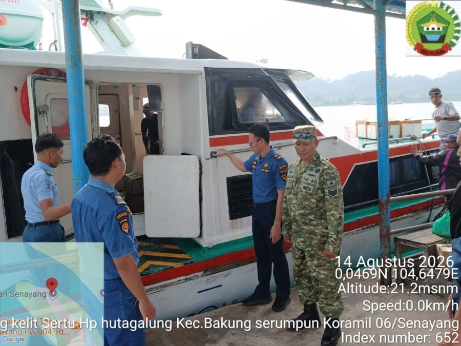 Pengamanan Keberangkatan Kapal Feri dan Penyampaian Himbauan Keselamatan Perjalanan