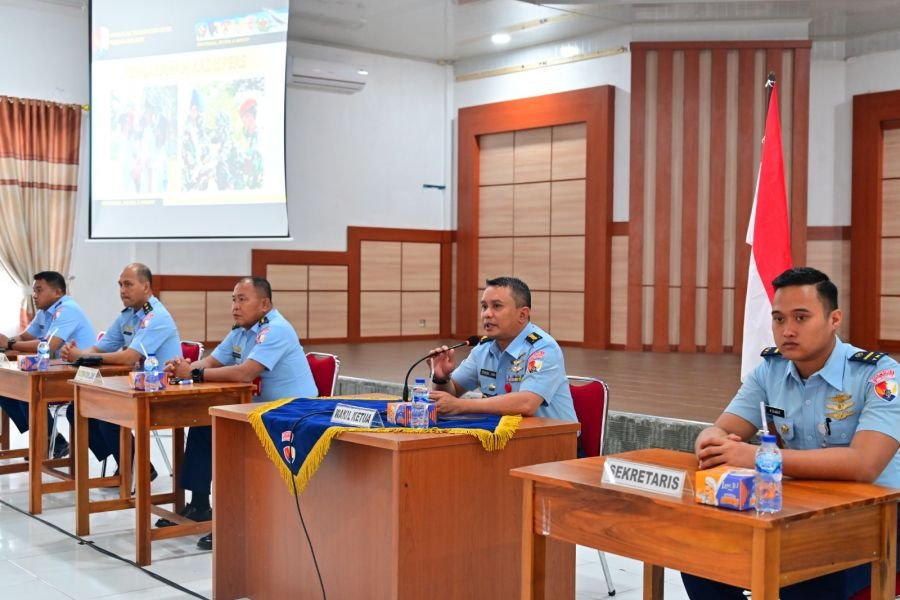 Pengarahan Casis Bintara PK Pria dan Wanita TNI AU Gel II/A-52 TA. 2023 di Lanud Roesmin Nurjadin