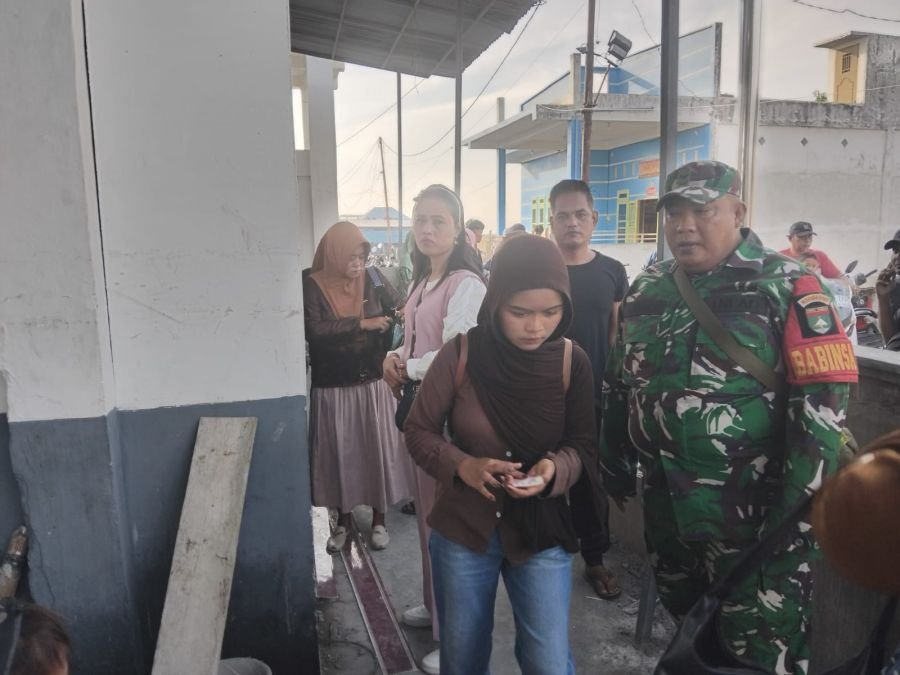 Pengawasan Perbatasan Ditingkatkan, Koramil 04 Kubu Sisir Pelabuhan Panipahan
