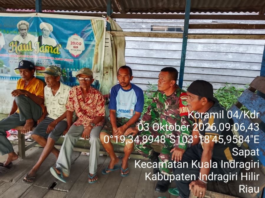 Pengawasan SDM dan Komsos Babinsa Koramil 04/Kuindra  untuk Wujudkan Wilayah Kondusif