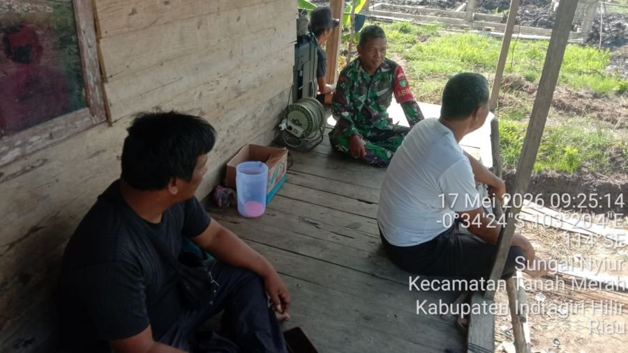 Babinsa Sungai Nyiur Turun, Bahaya Narkoba Disampaikan Langsung