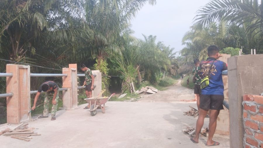 Pengecoran, Perakitan hingga Pemadatan Tanah, Jembatan Garuda Terus Berprogres