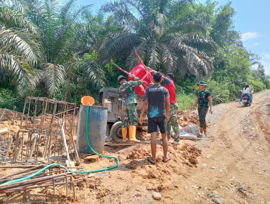 Pengecoran Pondasi Utama Tiang Angkur Jembatan Perintis Garuda Mulai Dikerjakan