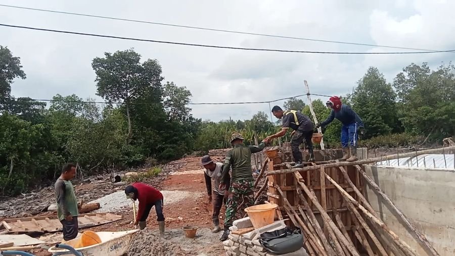 Pengecoran Sayap Jembatan Sungai Mata Tiga Penarah Dikebut, Progres Tembus 59,9 Persen