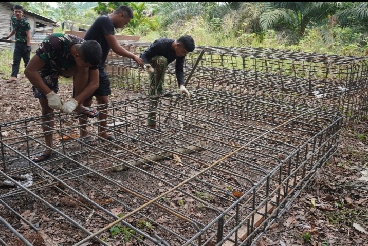 Pengerjaan Serentak, Tiga Jembatan Garuda di Wilayah Kodim 0301/Pbr Terus Digenjot