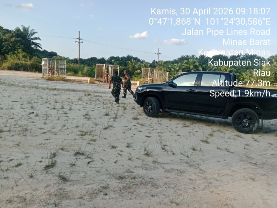 Babinsa Perkuat Binter SKK Migas PT PHR Sektor Korem 031/WB, Amankan Objek Vital Energi