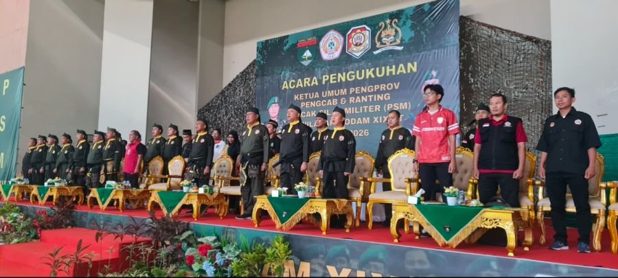 Pengukuhan PSM Kodam XIX/TT Menggelora, Kasdam Serahkan Bendera untuk Riau dan Kepri