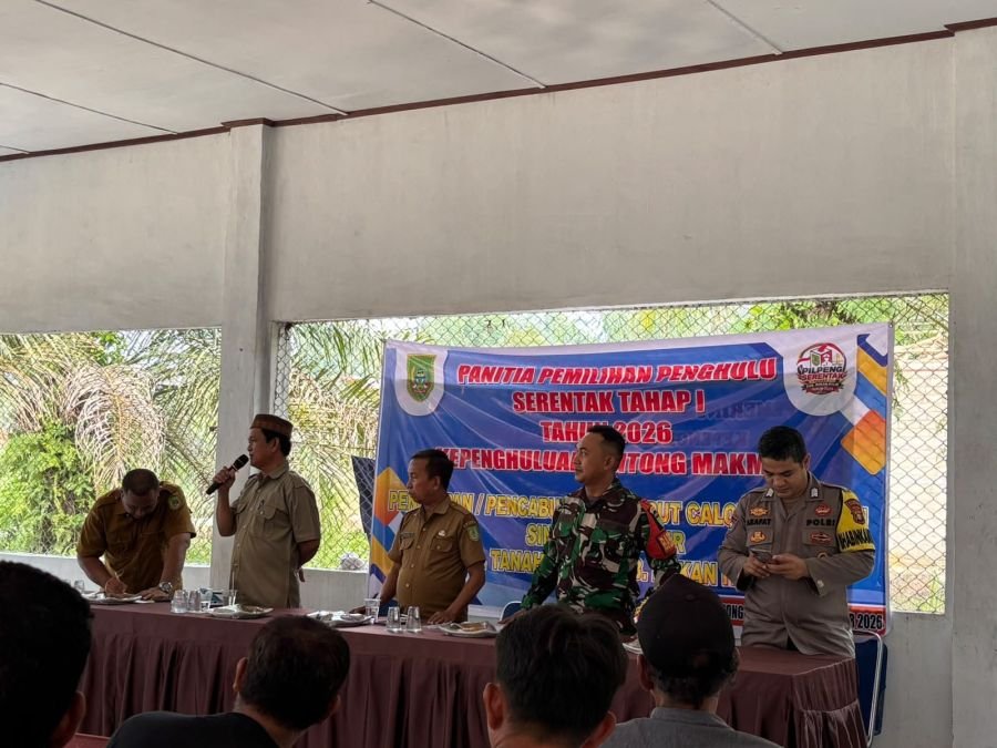 Pengundian Nomor Urut Calon Penghulu Kep. Sintong Makmur