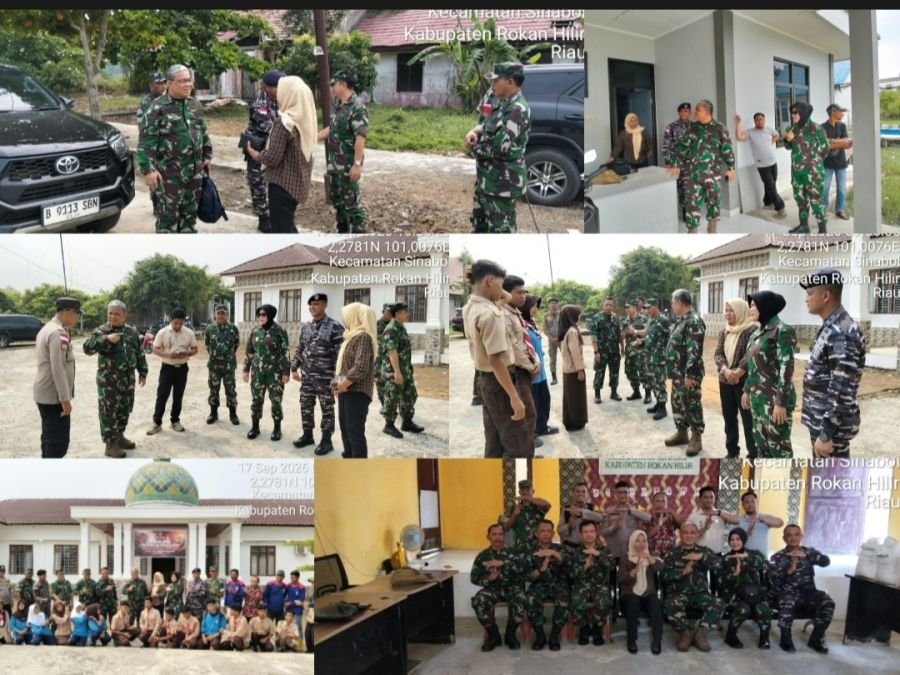 Penyuluhan dan Pencegahan Karhutla, Tim Mabes TNI Sambangi Kantor Camat Sinaboi