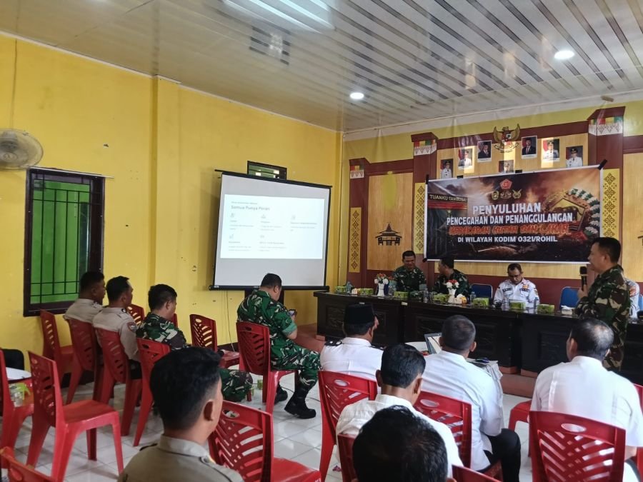 Penyuluhan Mabes TNI dalam rangka Pencegahan dan Penanggulangan Karhutla di wilayah Provinsi Riau