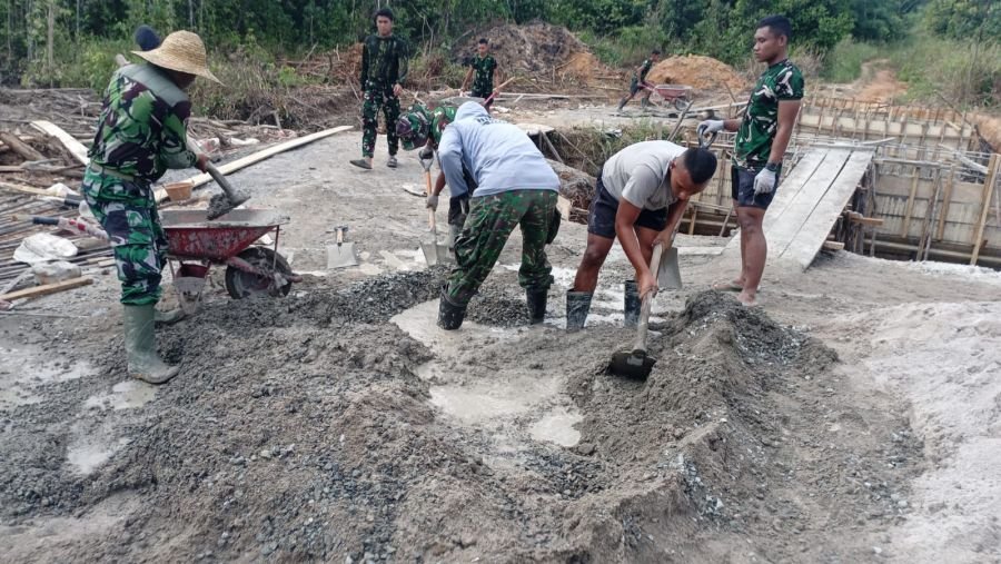 Percepat Pembangunan Jembatan Beton Garuda di Jalan Asoka Lome Km.40 Bintan