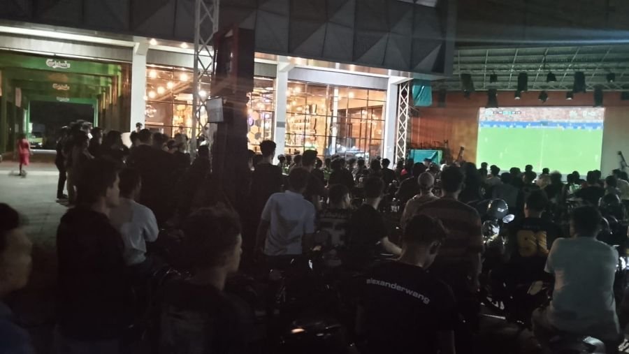Pererat Kemanunggalan TNI-Rakyat, Kodim 0320/Dumai Sukses Gelar Nobar Piala Dunia 2026
