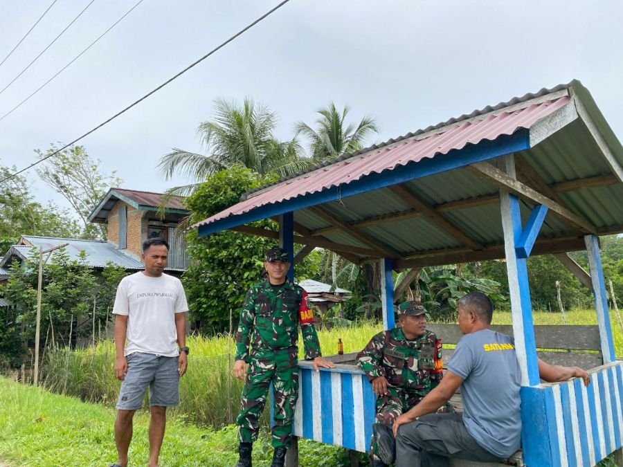Pererat Silaturahmi, Babinsa Koramil 08/KM Laksanakan Komsos Bersama Warga Binaan