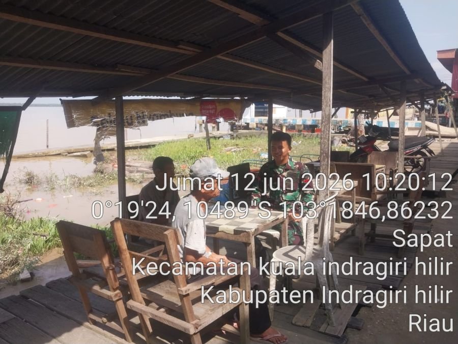 Pererat Silaturahmi, Babinsa Koramil 04/Kuindra Gelar Komsos dengan Warga Binaan