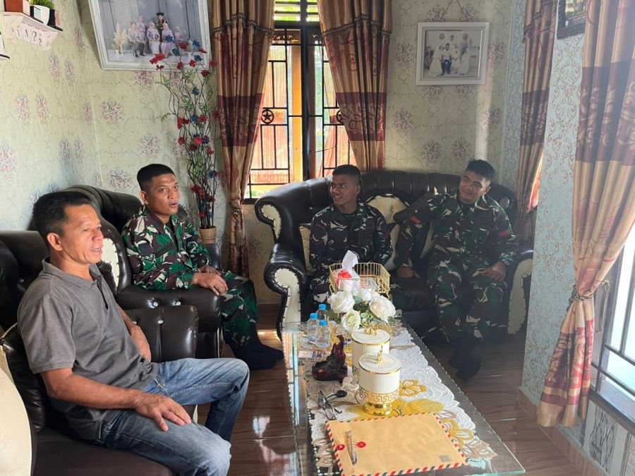 Pererat Silaturahmi, Kompi Bantuan Yonif TP 850/SC Gelar Komsos di Pauh Ranap