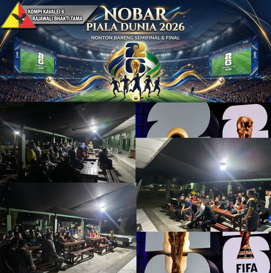 PERERAT SILATURAHMI, KOMPI KAVALERI 6/RBT GELAR NOBAR PIALA DUNIA 2026 
BERSAMA WARGA DESA BARU.