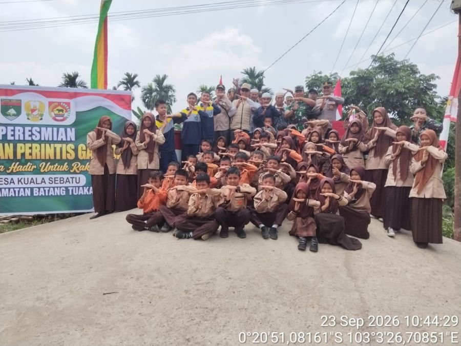 Peresmian Jembatan Perintis Garuda Buka Akses Warga Kuala Seibatu
