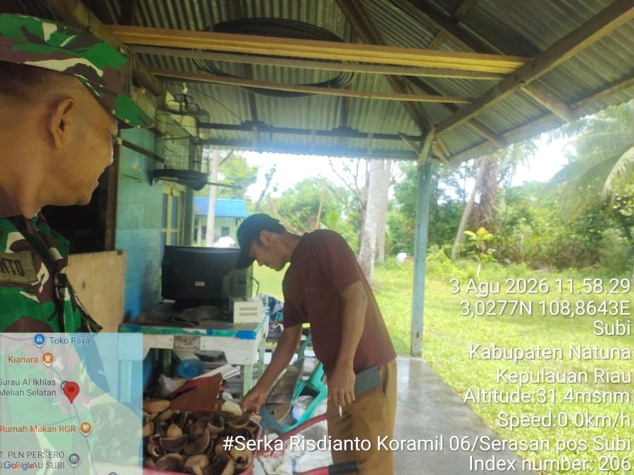 Perihal: Kegiatan Komunikasi Sosial (Komsos) Babinsa Koramil 06/Serasan Posramil Subi