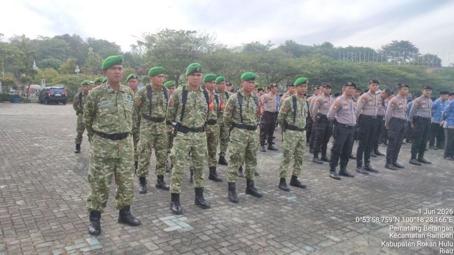 Peringati Hari Lahir Pancasila, Pemkab Rohul Gelar Upacara