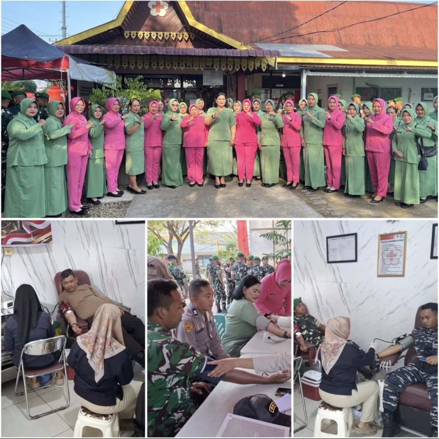 Peringati HUT ke-1 Kodam XIX/Tuanku Tambusai, Kodim 0314/Inhil Gelar Aksi Donor Darah Kemanusiaan