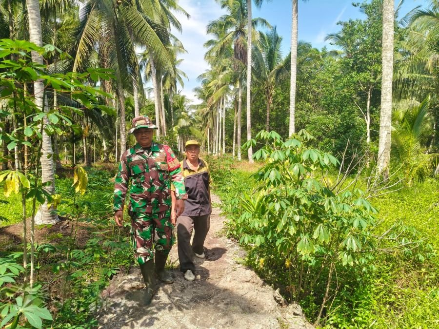 Perketat Patroli Tapal Batas Pelangiran, Serda Chandra Bastian Pastikan Wilayah Tidak Ada Karhutla