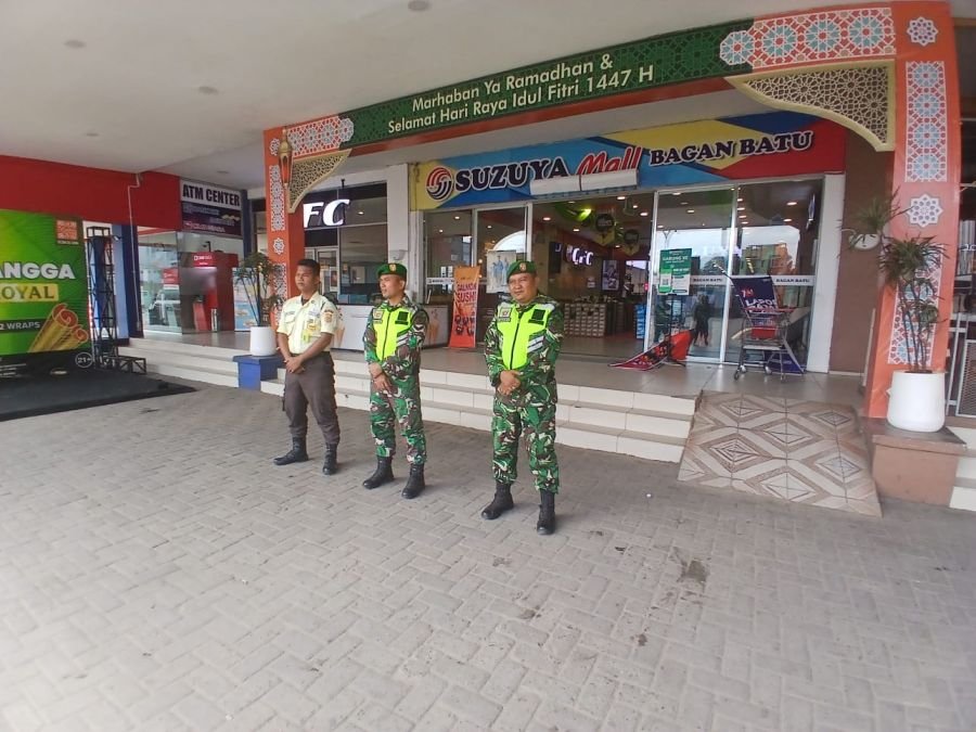 Perkuat Kamtibmas dan Ekonomi Berjalan Lancar, Personel Koramil 0321-03/Bgs Rohil Gelar Patroli Wila