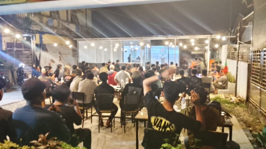 Perkuat Kebersamaan Bersama Warga, Kodim 0320/Dumai Gelar Nonton Bareng Laga Portugal vs Spanyol