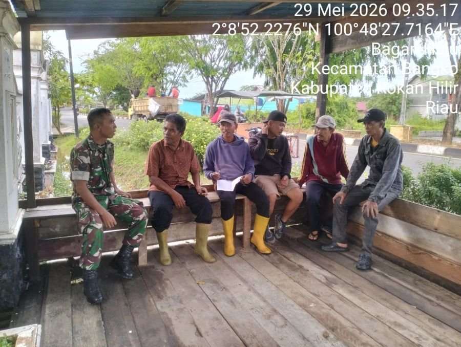 Perkuat Nilai Kebangsaan, Babinsa Koramil 01/Bangko Gelar Kegiatan Kampung Pancasila di Bagan Hulu