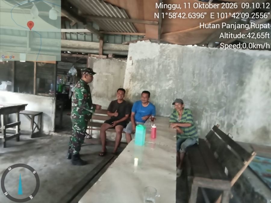 Perkuat Silaturahmi dan Ideologi, Babinsa Koramil 04/Rupat Gelar Komsos Pancasila