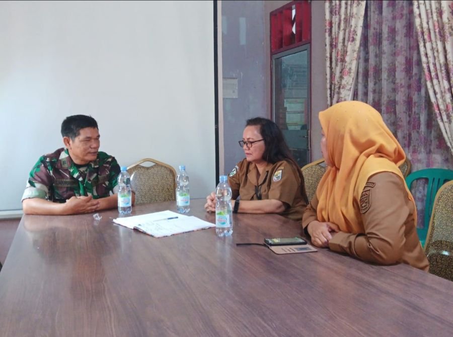 Perkuat Sinergitas, Batuud Koramil 09/Langgam Kunjungi Puskesmas Berseri Pangkalan Kerinci