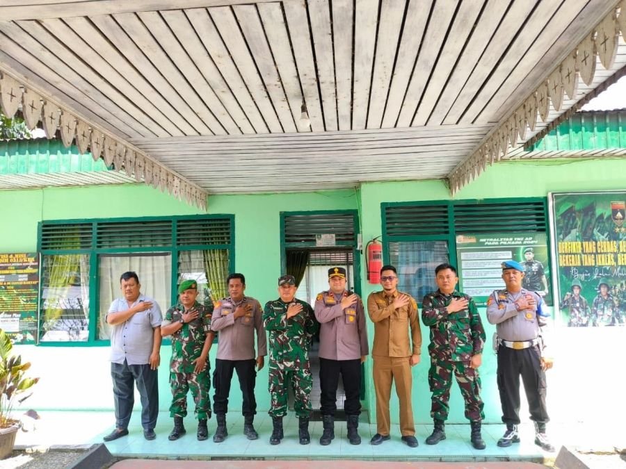 Perkuat Sinergitas, Tiga Pilar Ujung Batu Gelar Silaturahmi di Makoramil 08/Tandun
