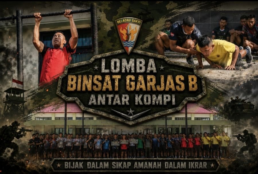 Persaingan Sengit Prajurit Yonif TP 849/BS dalam Lomba Binsat Garjas B