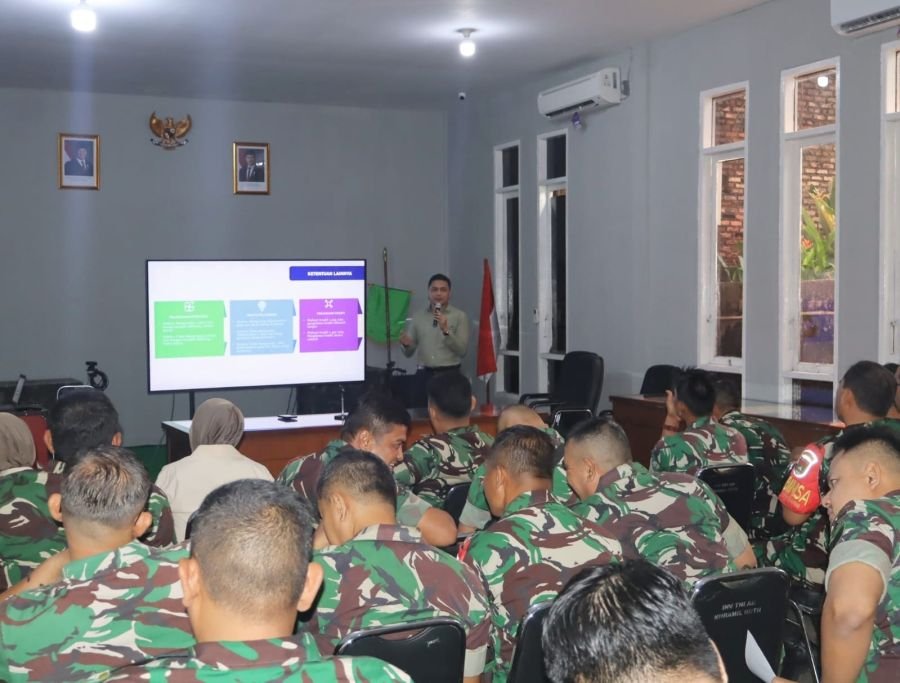 Personel Kodim 0301/Pekanbaru Terima Sosialisasi Produk dan Layanan Bank BJB