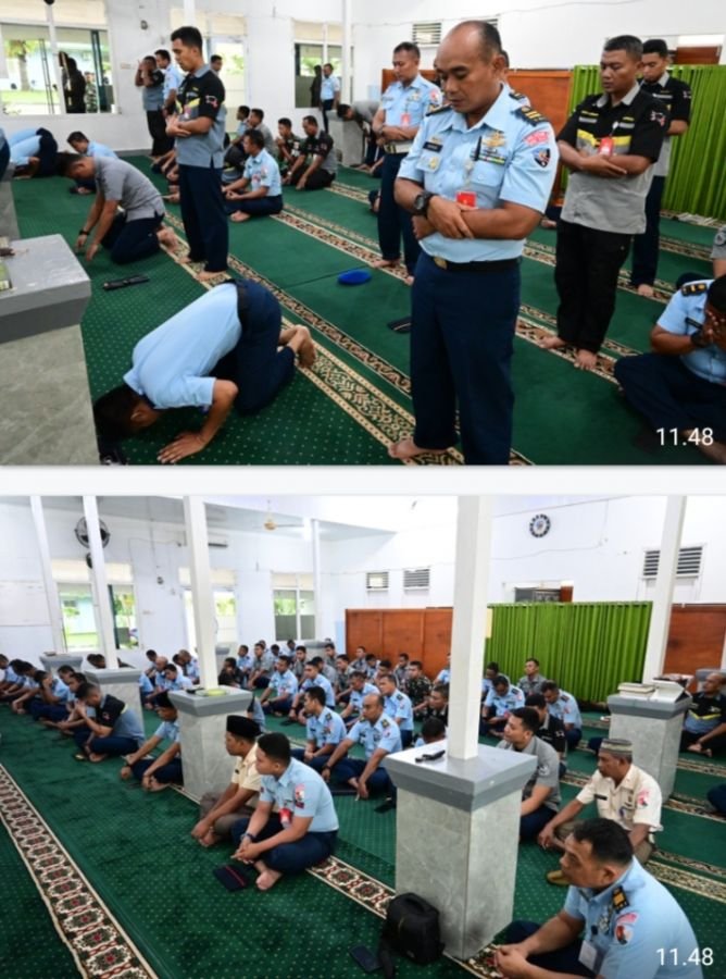 Personel Lanud Roesmin Nurjadin Ikuti Kajian Dhuha, Sambut Ramadhan dengan Penuh Persiapan