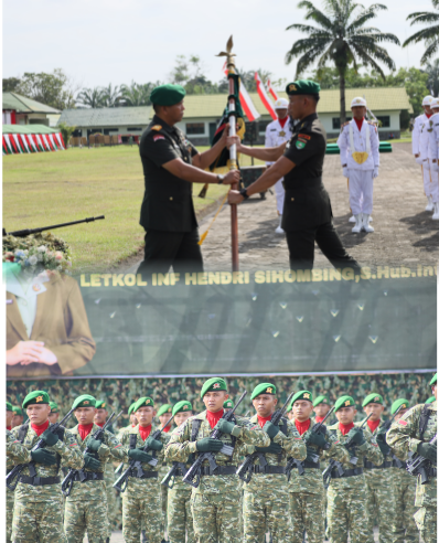 Personel Yonif TP 898/PC Ikut Sertijab Danyonif 132/BS Jadi Momentum Penguatan Sinergi
