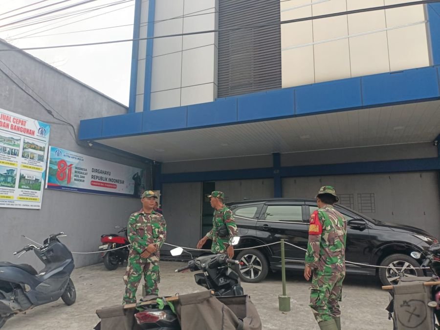 Personil Koramil 02 TEBING TINGGI patroli objek vital di kota Selat panjang
