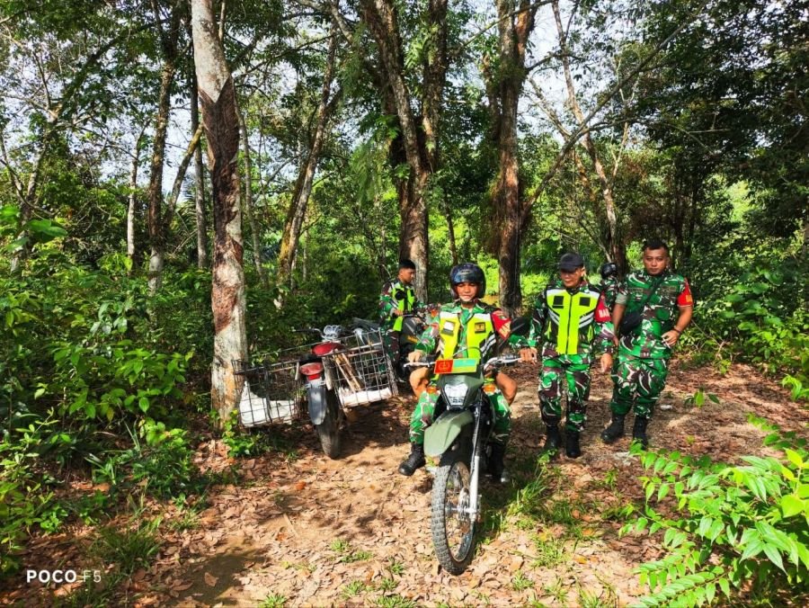 Personil Koramil 02/KT Kembali Optimalkan Patroli Karhutla